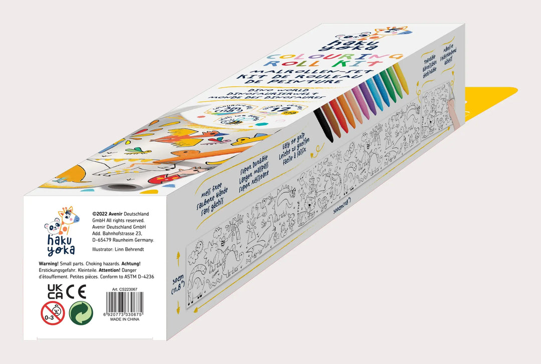 Avenir - Colouring Roll Kit, Dino World