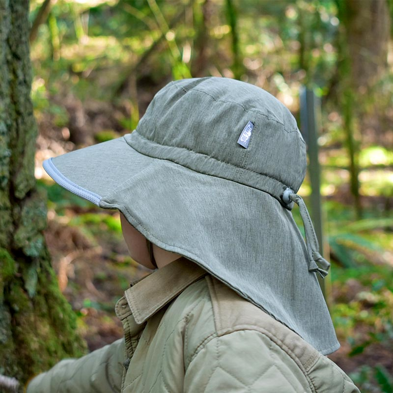 Jan & Jul - Chapeau Soleil Ajustable Aventure Imperméable, Vert Armée