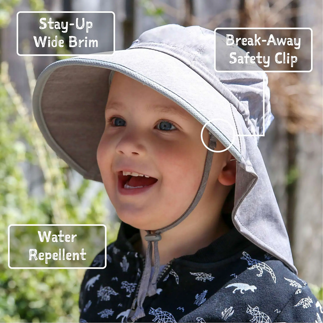  Grow With Me Waterproof Adventure Sun Hat, Navy Blue