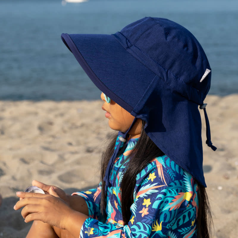  Grow With Me Waterproof Adventure Sun Hat, Navy Blue