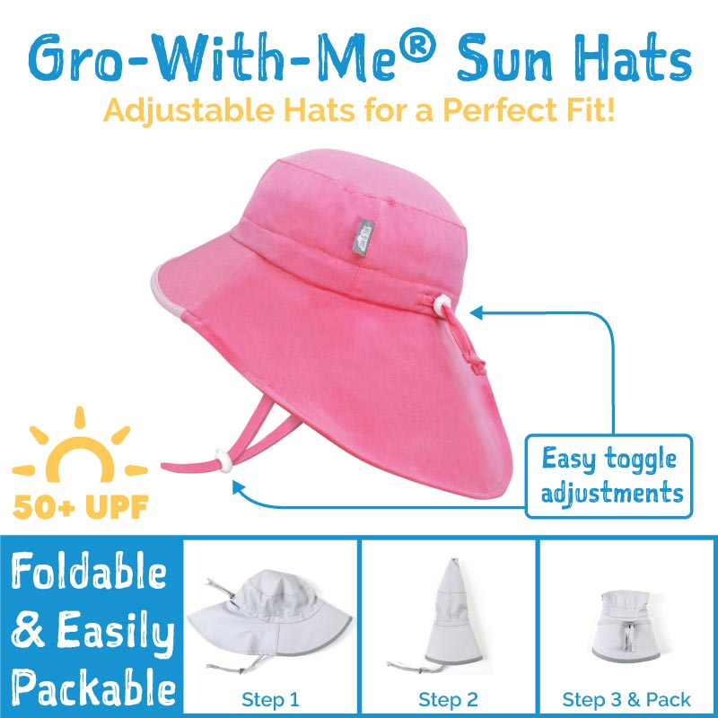 Jan & Jul - Chapeau Soleil Ajustable Aventure Imperméable, Melon d'Eau