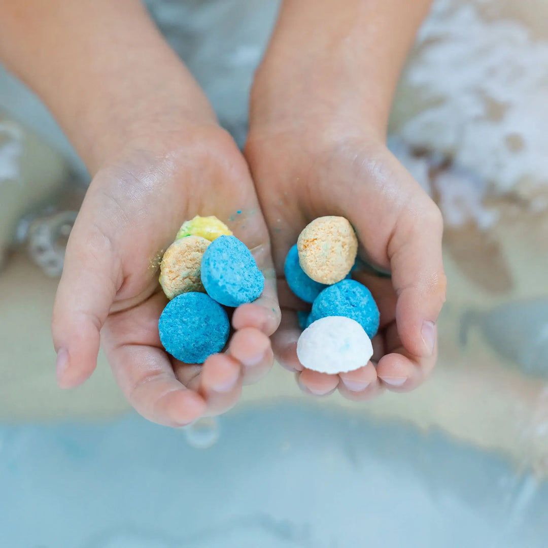 Loot - Sels de Bain Moussants Colorés Poisson, Lagon Bleu