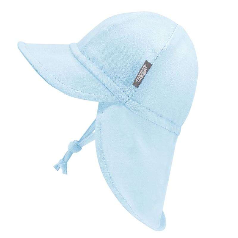 Jan & Jul - Casquette Souple pour Bébé en Coton, Bleu Pâle