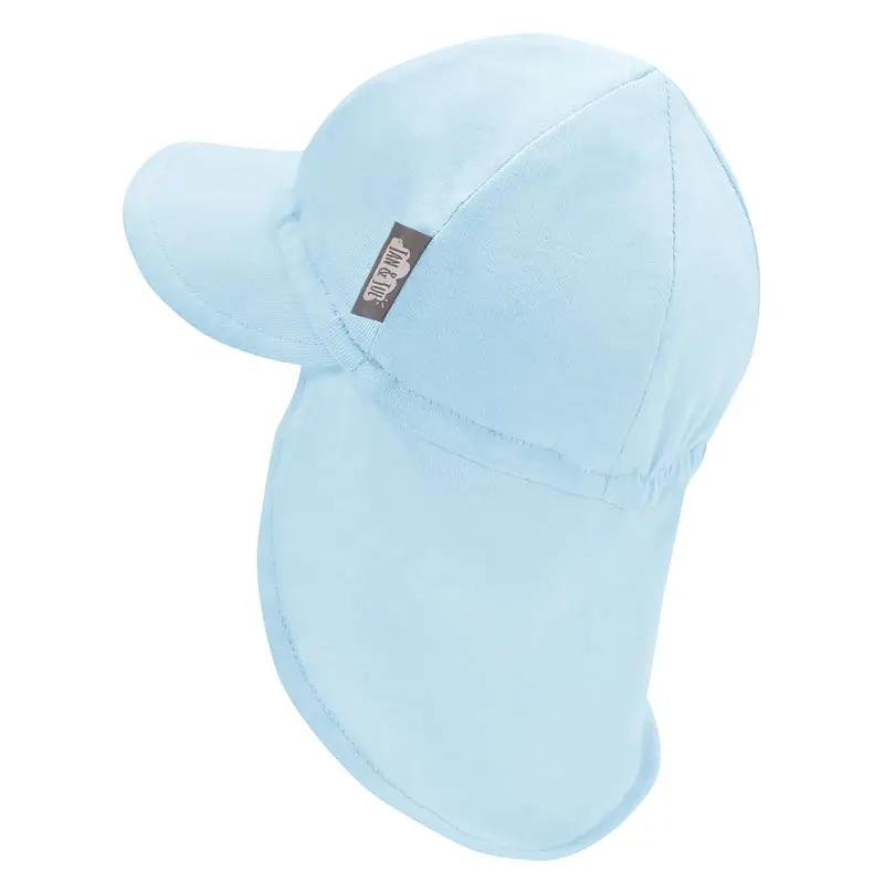 Jan & Jul - Casquette Souple pour Bébé en Coton, Bleu Pâle