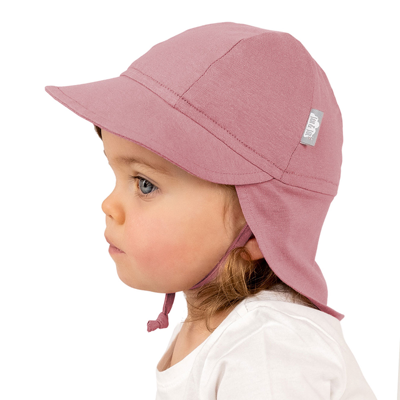 Casquette Souple pour Bébé en Coton, Vieux Rose