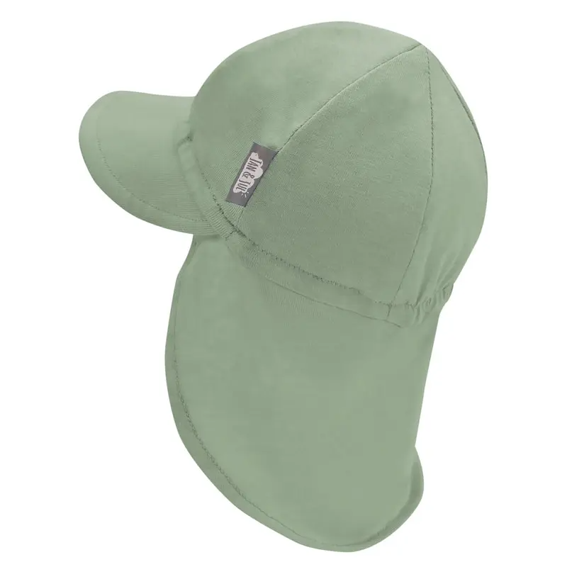 Jan & Jul - Casquette Souple pour Bébé en Coton, Vert Genévrier