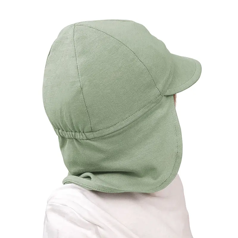 Jan & Jul - Casquette Souple pour Bébé en Coton, Vert Genévrier