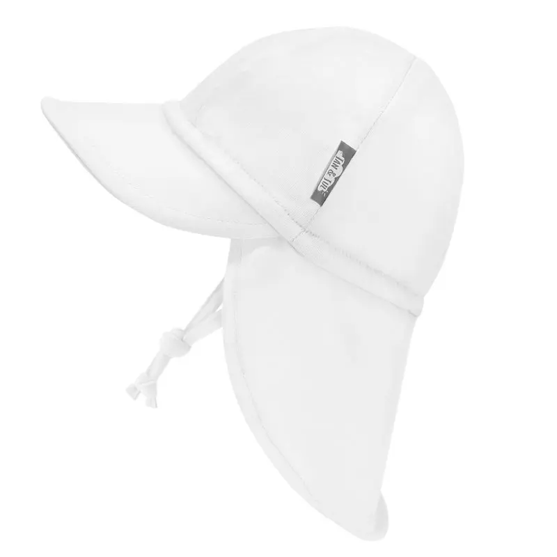 Jan & Jul - Casquette Souple pour Bébé en Coton, Blanc