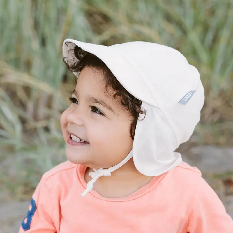 Jan & Jul - Casquette Souple pour Bébé en Coton, Blanc