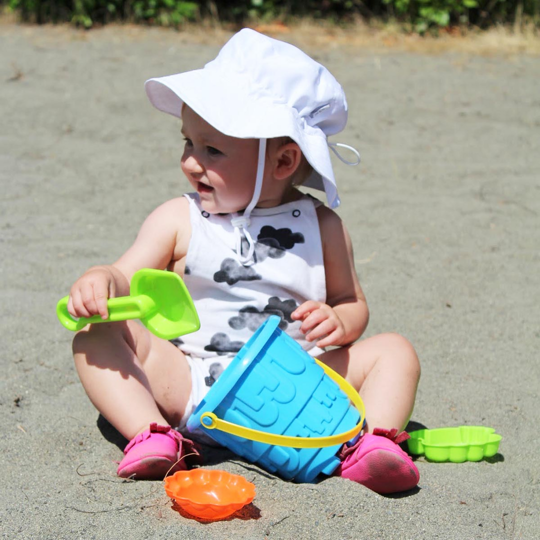  Jan & Jul - Grow with Me Cotton Bucket Hat, White