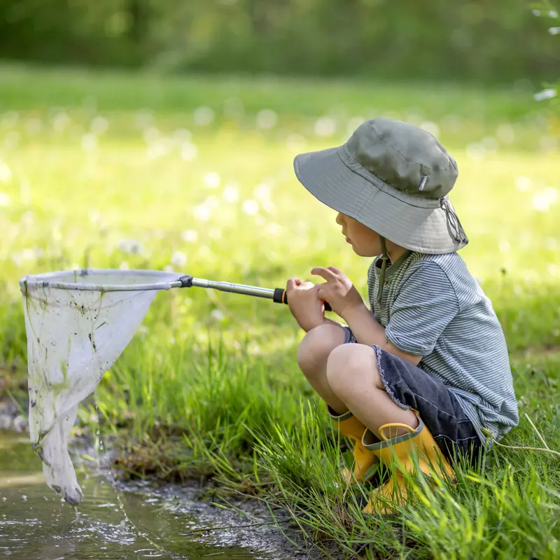  Jan & Jul - Grow with Me Cotton Bucket Hat, Green Army