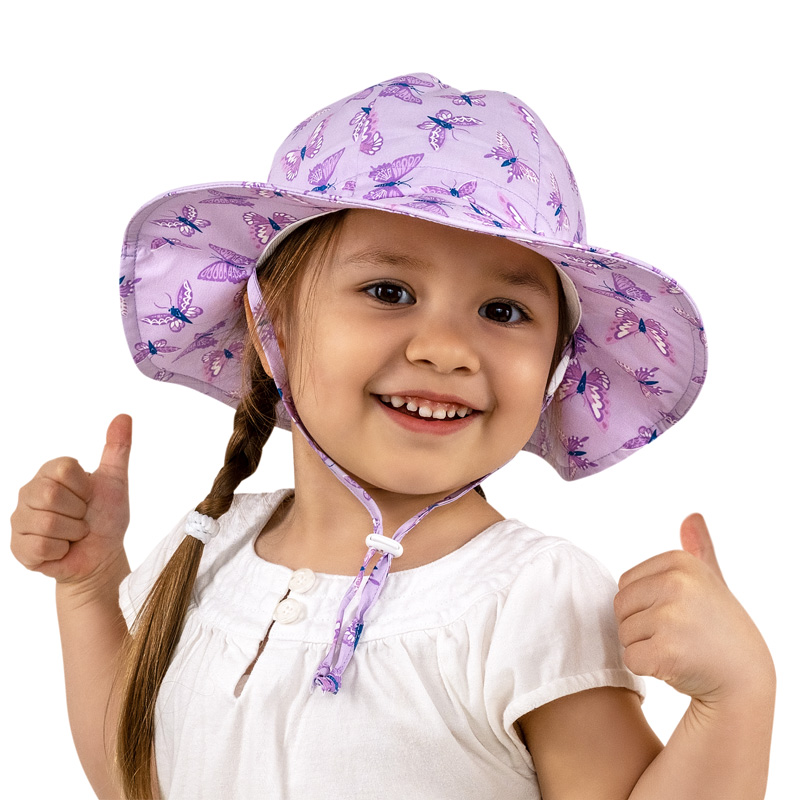  Jan & Jul - Grow with Me Cotton Sun Hat, Butterfly