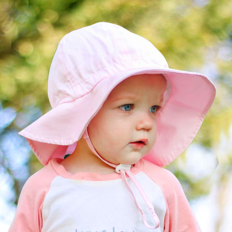 Jan & Jul - Chapeau Soleil Ajustable en Coton, Rose