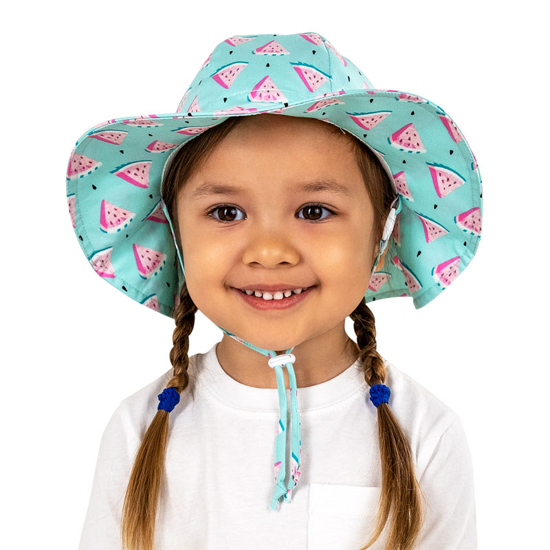  Jan & Jul - Grow with Me Cotton Sun Hat, Watermelon, Small