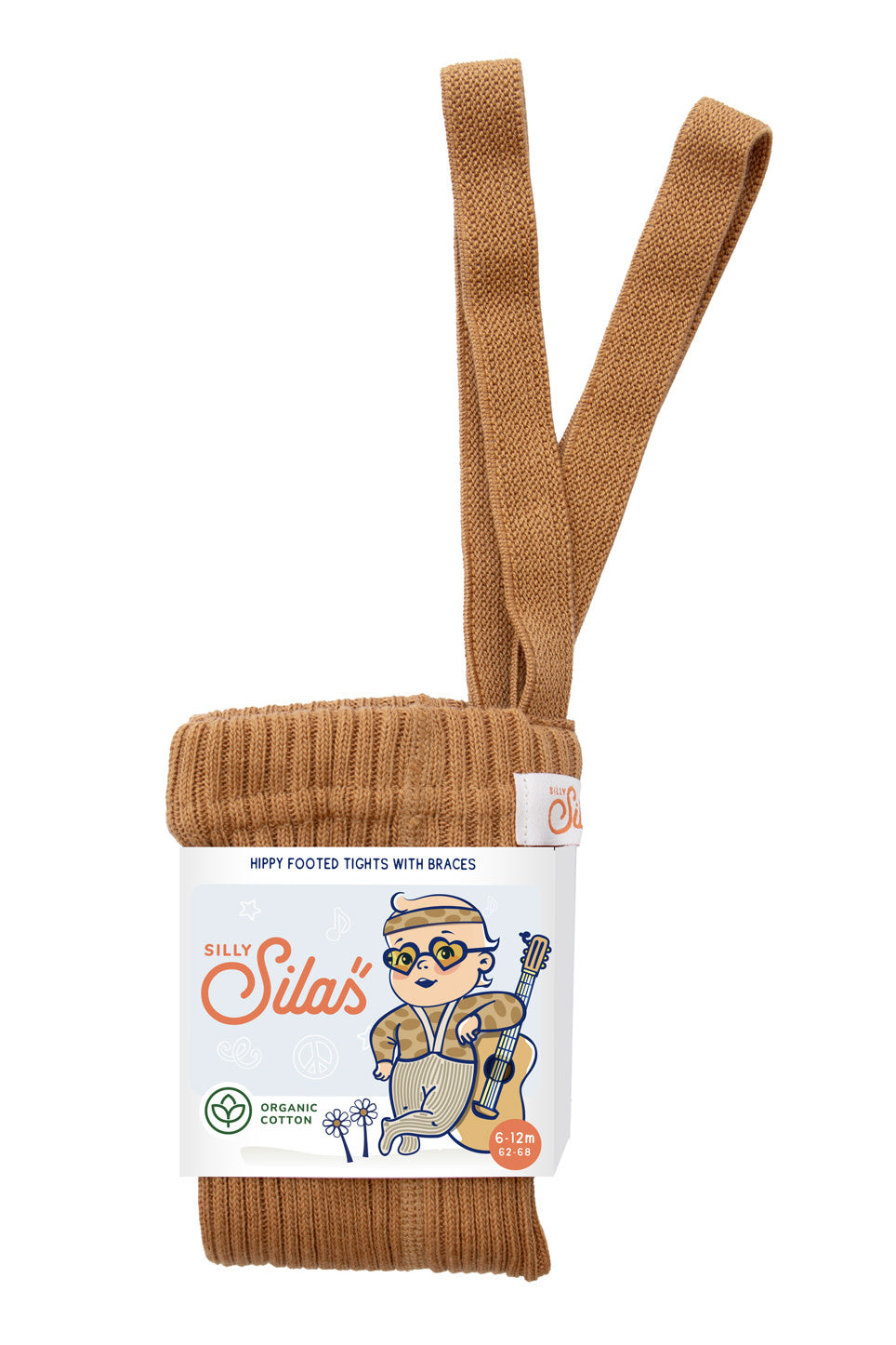 Silly Silas - Collants à Bretelles Hippy avec Pieds, Ambre