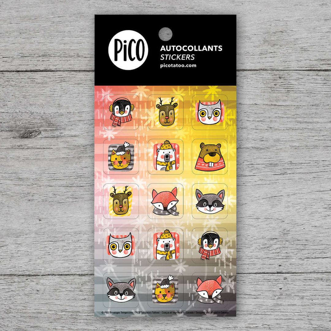 Pico Tatoo - Lot de 10 Feuilles d'Autocollants, Animaux