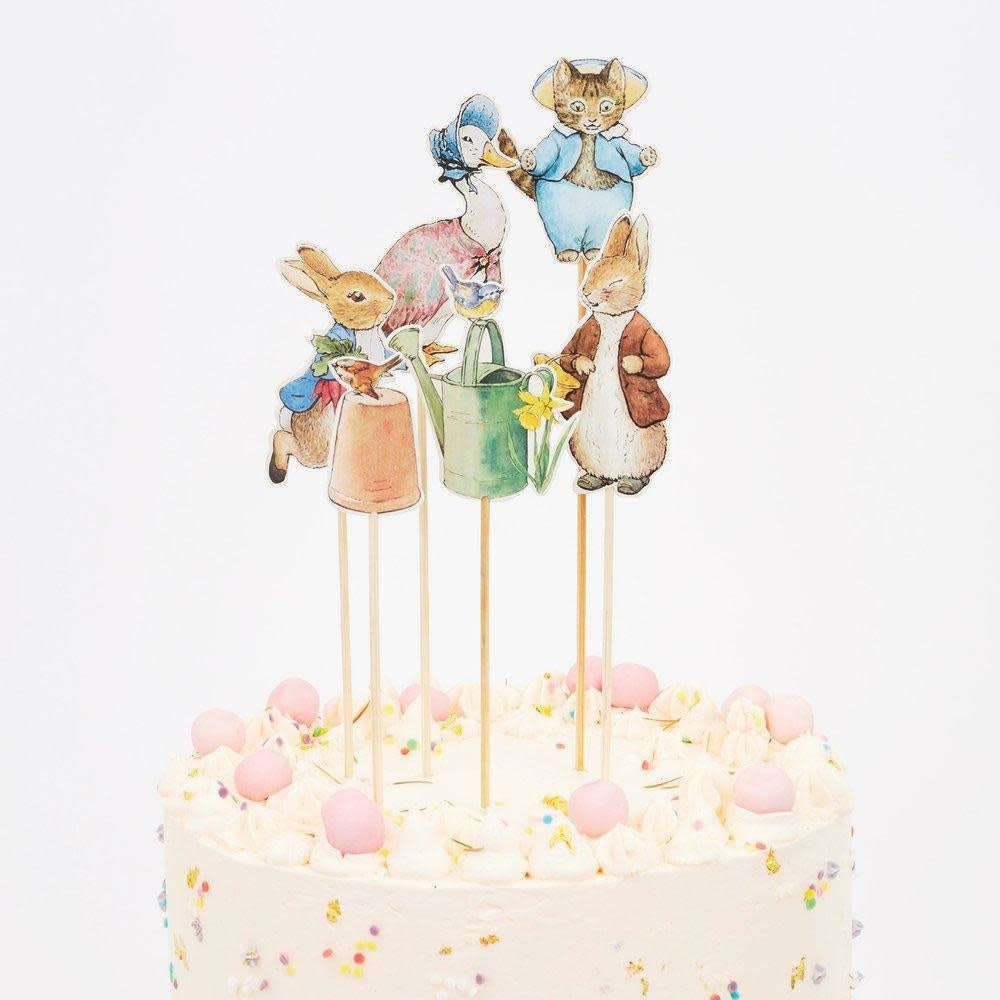 Ensemble de Décorations à Gâteau, Pierre Lapin et ses Amis