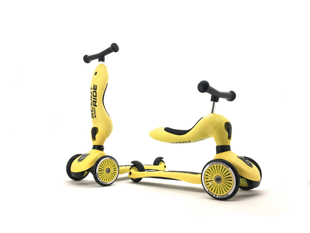 Scoot & Ride - Trottinette 2-en-1 Highwaykick 1, Citron