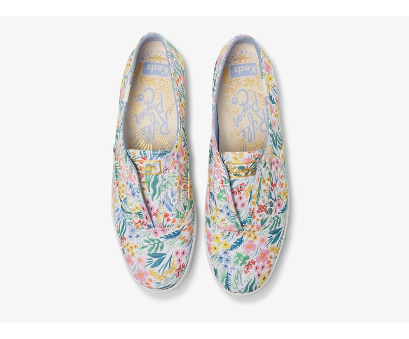 Keds x Rifle Paper Co. - Chillax Lea Adult Sneaker, White