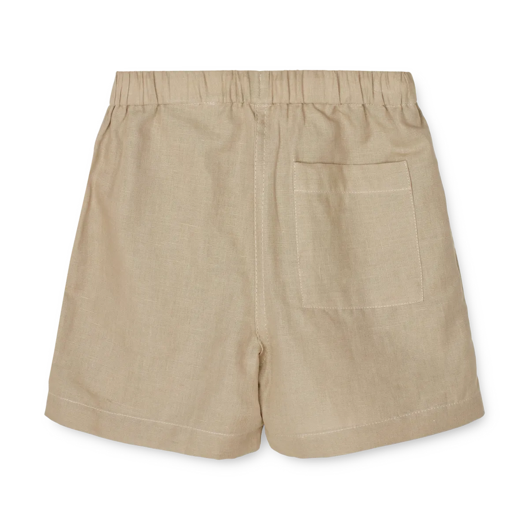 Liewood - Short en Lin Madison, Beige Brume