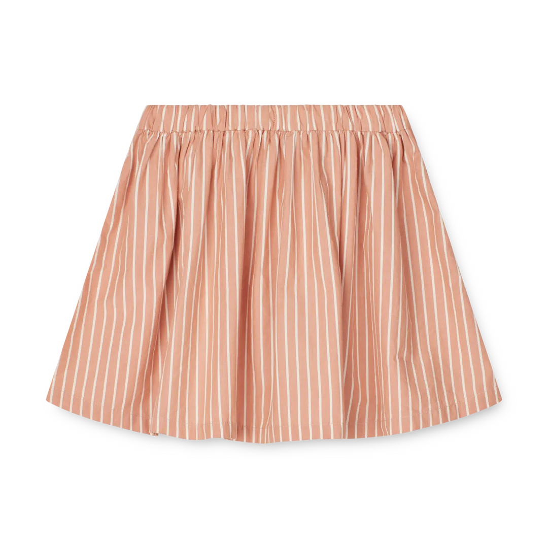 Liewood - Padua Organic Cotton Skirt, Stripes Tuscany Rose and Cream