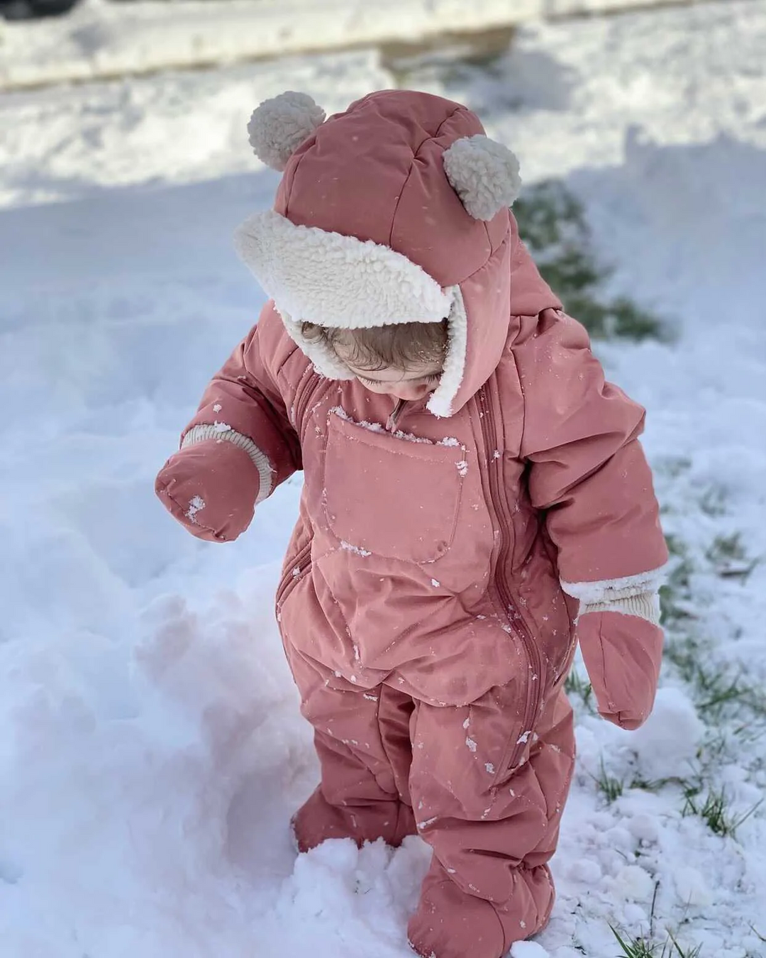 7AM - Baby Snow Jumpsuit Benji, Rose Dawn