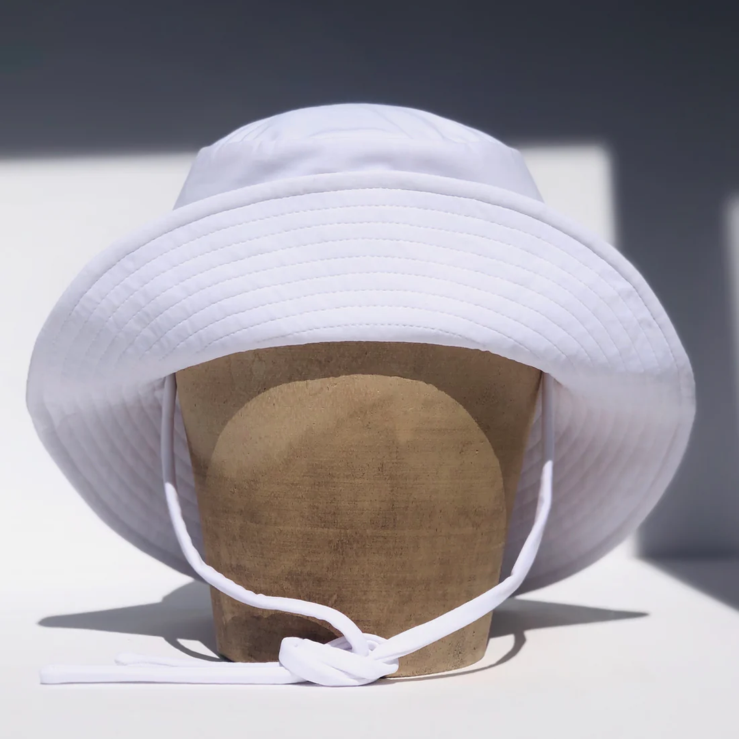 Chapeau Soleil Matelot en Nylon, Blanc