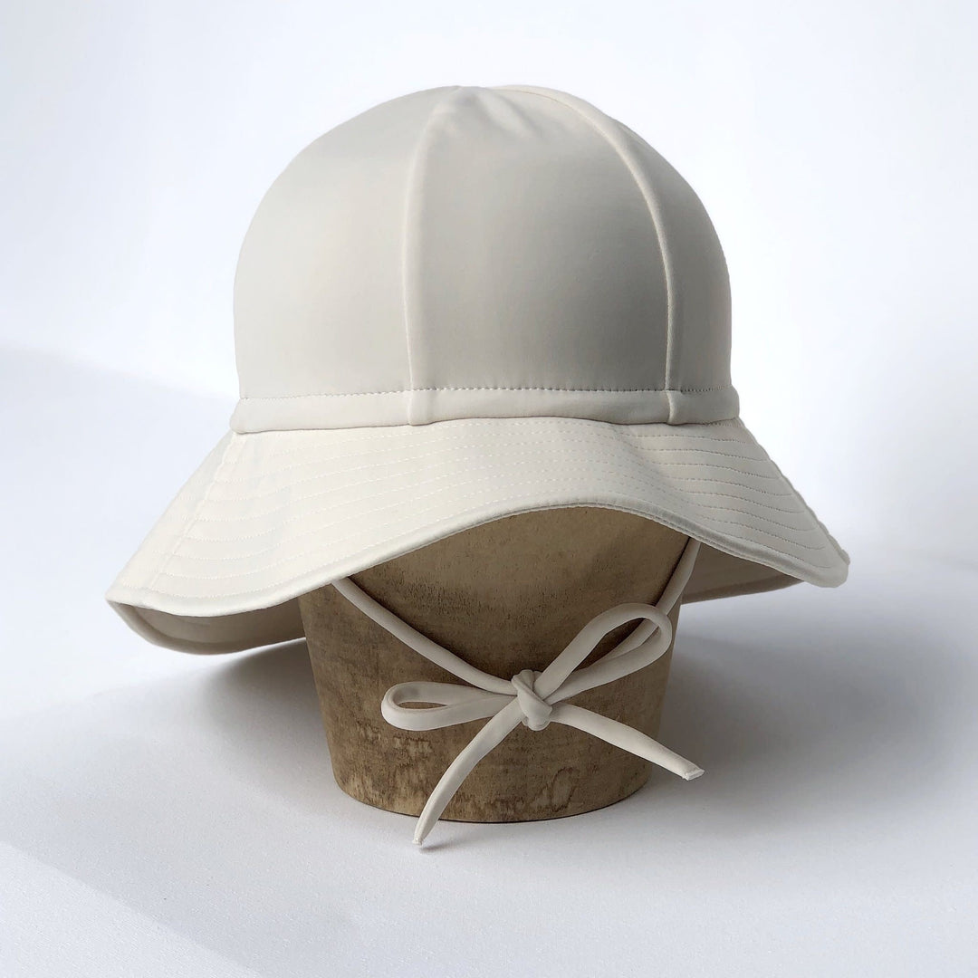 Chapeau Soleil Floppy en Nylon, Crème