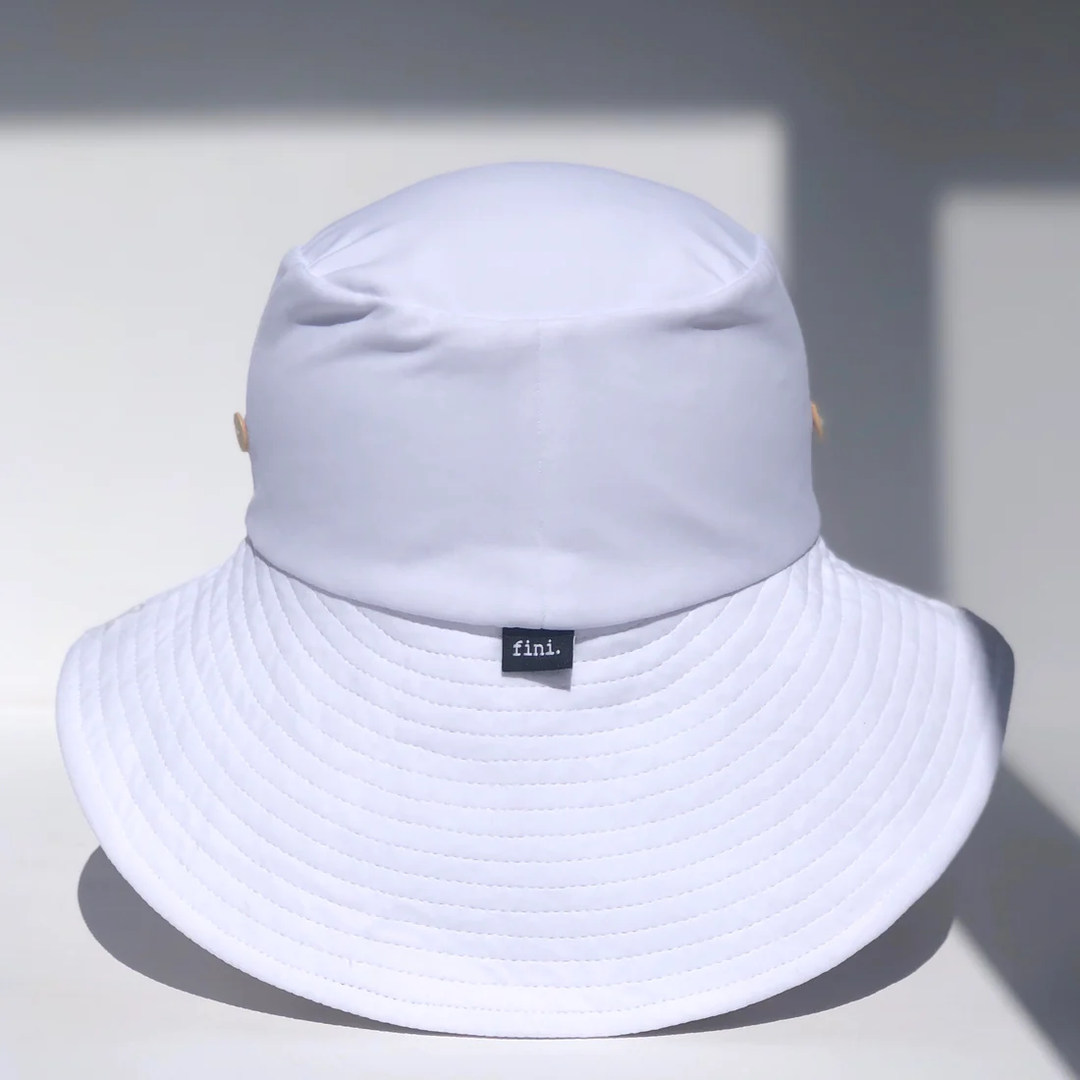 Chapeau Soleil Matelot en Nylon, Blanc