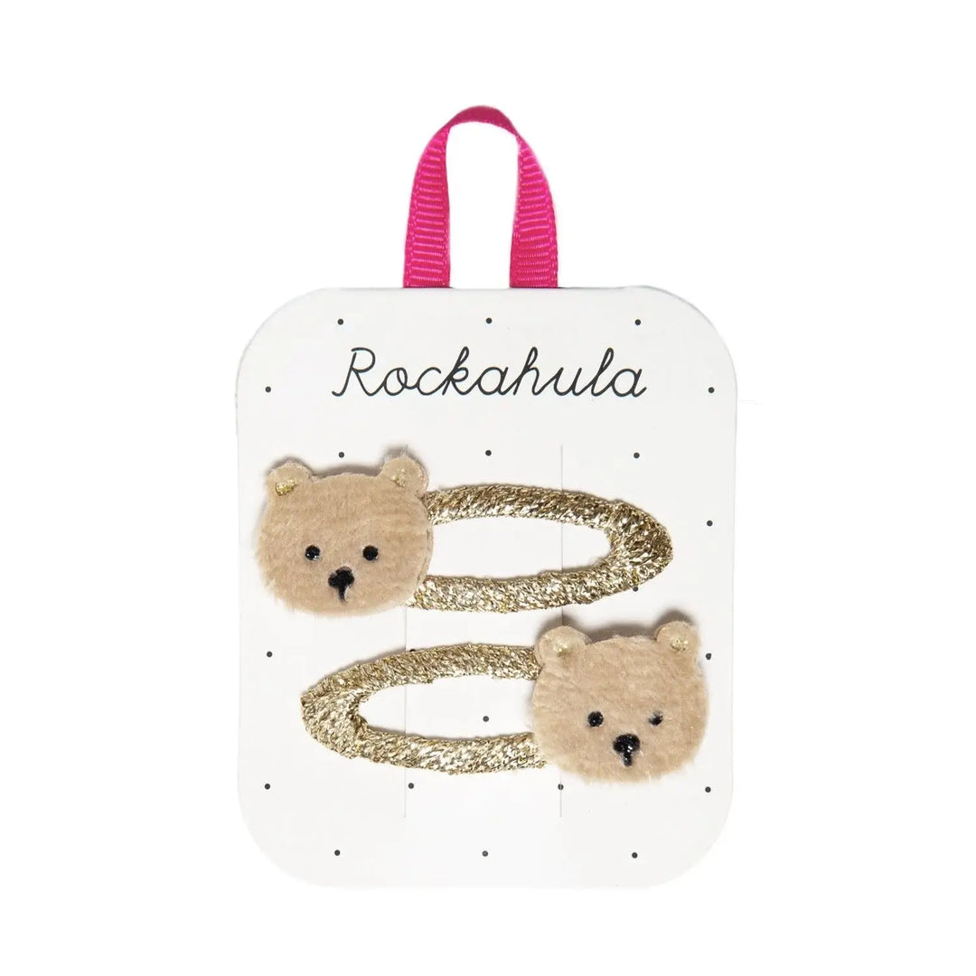 Rockahula Kids - Paquet de 2 Barrettes, Ours en Peluche