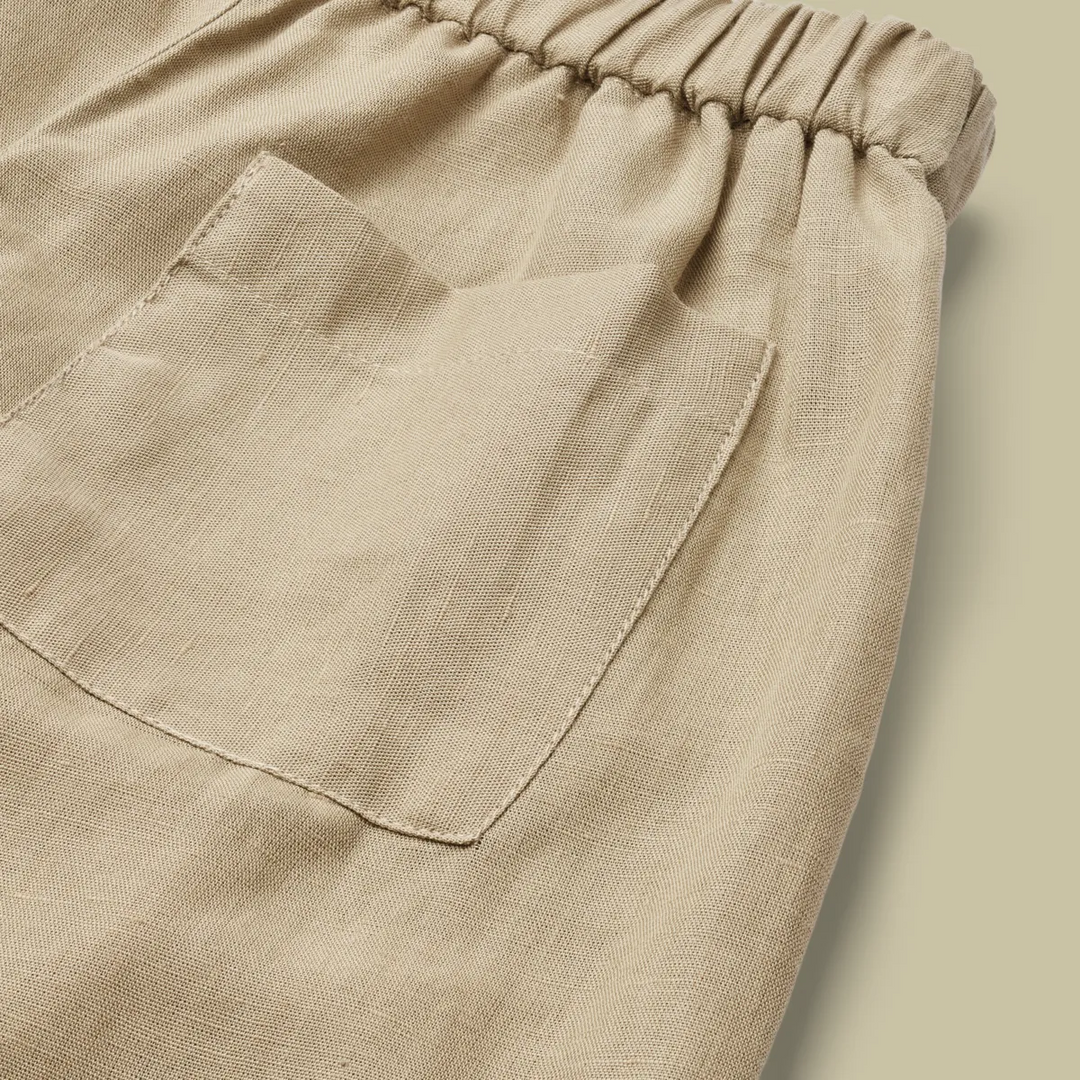 Liewood - Madison Linen Shorts, Mist Beige