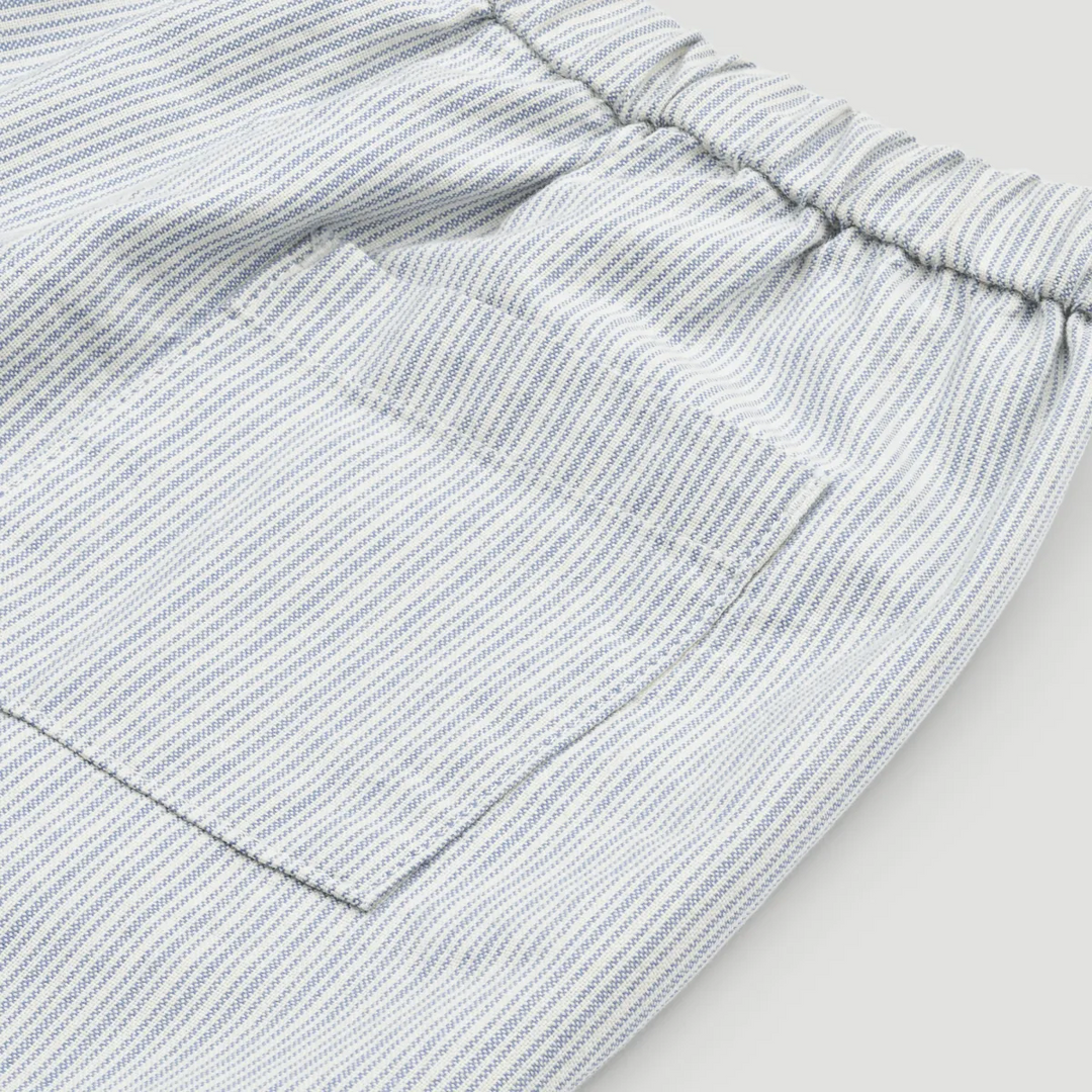 Liewood - Orlando Organic Cotton Pants, Stripes Cream and Riverside