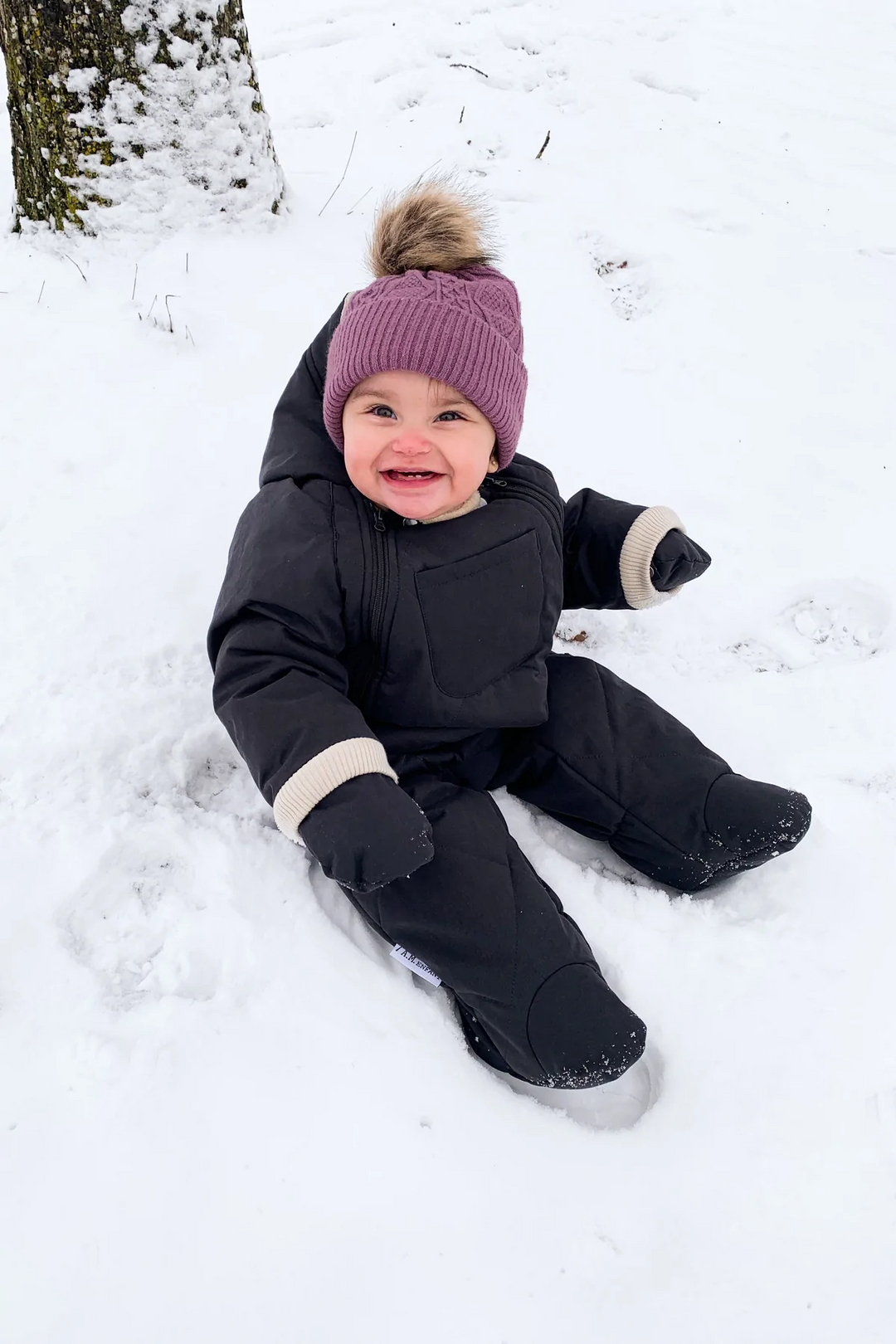 7AM - Baby Snow Jumpsuit Benji, Smokey Grey