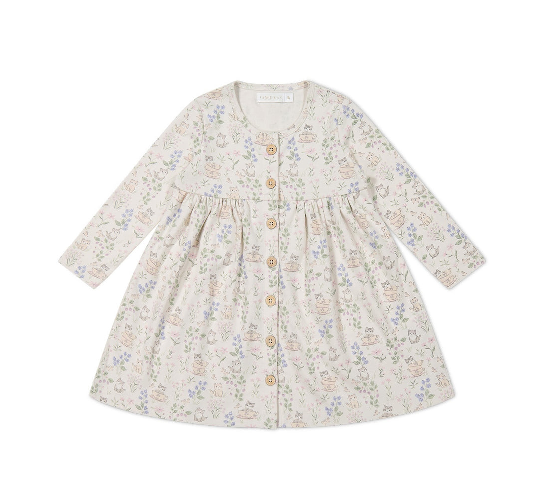 Jamie Kay - Robe en Coton Biologique Poppy, Jardin de Lune Lavande