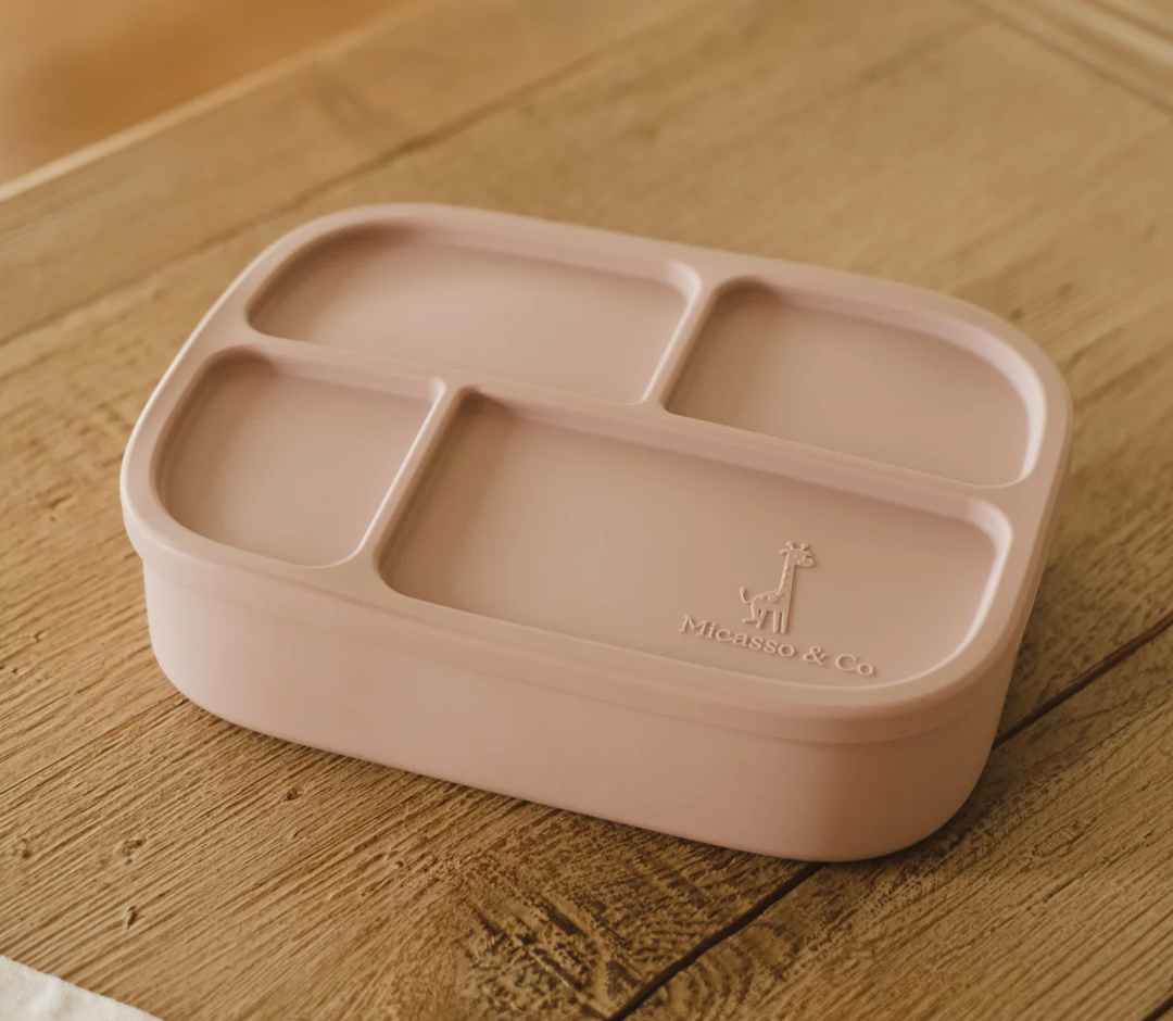 Micasso & Co - Boîte Bento en Silicone, Vieux Rose