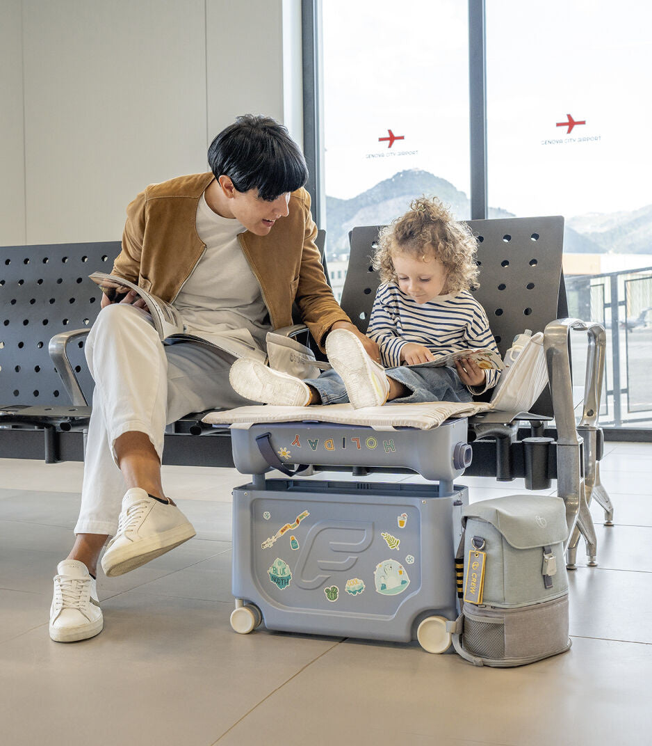 Stokke - Valise et Lit de Voyage BedBox JetKids V4, Bleu Arctique