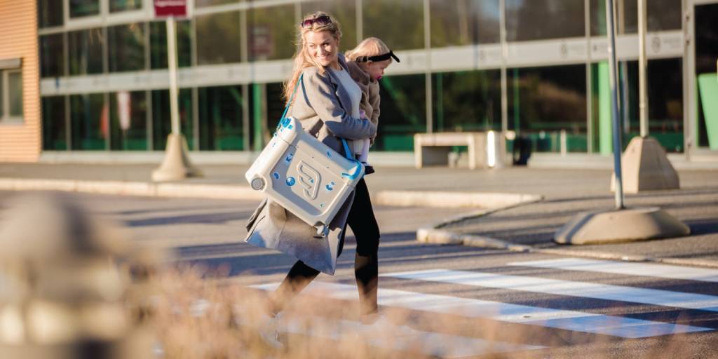 Stokke - Valise et Lit de Voyage BedBox JetKids, Bleu Ciel