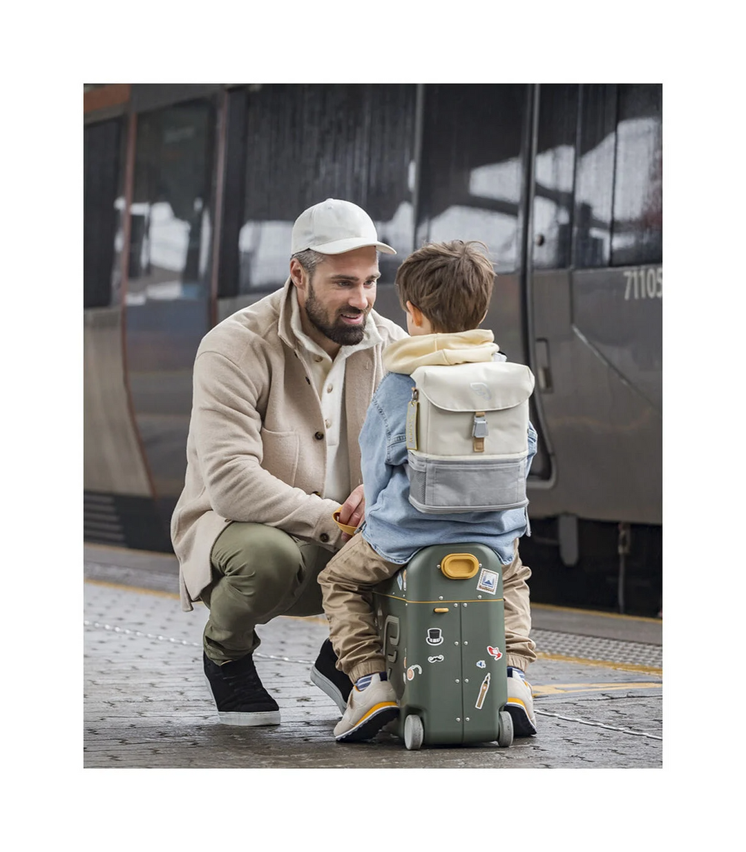 Stokke - Valise et Lit de Voyage BedBox JetKids, Olive Doré