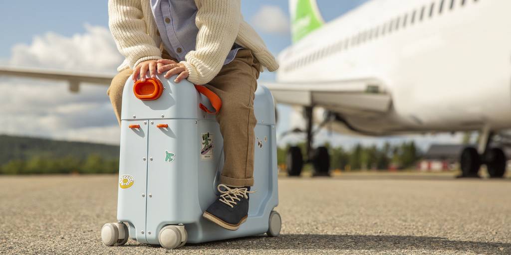 Stokke - JetKids BedBox Travel Bed and Suitcase, Sky Blue