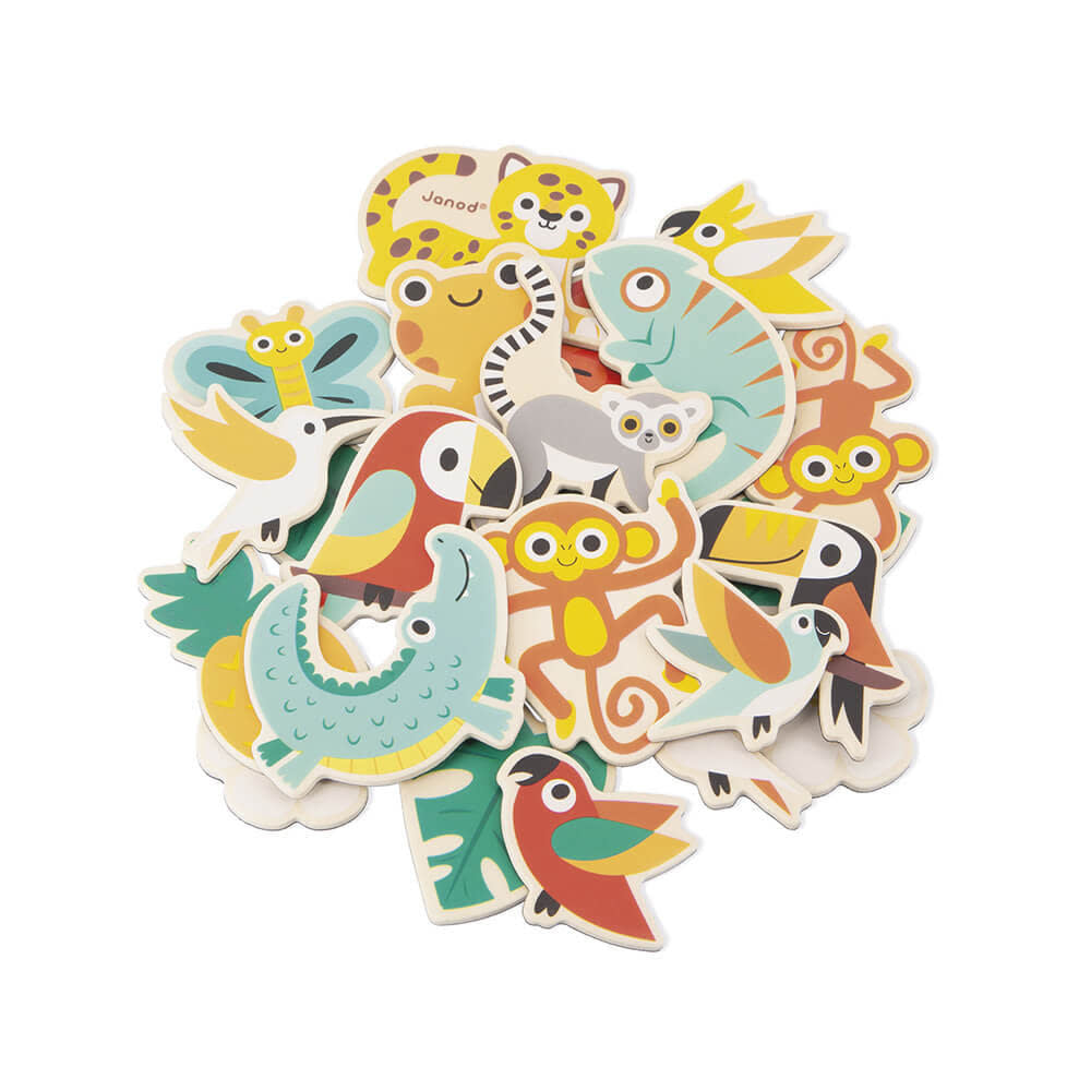 Janod - 24 Piece Magnet Set, Tropical