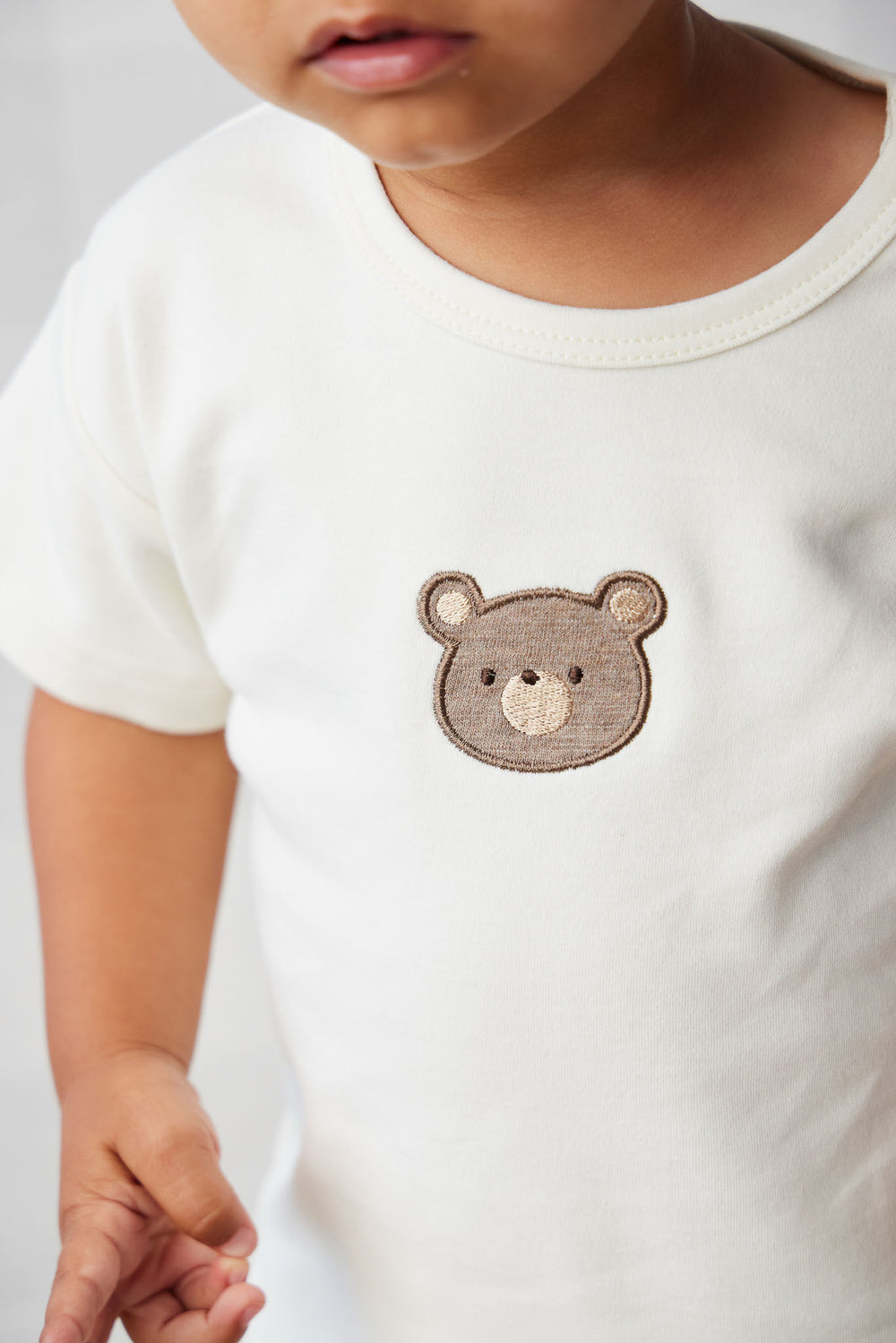 Jamie Kay - T-Shirt Hunter en Pima Coton, Ourson Nuage