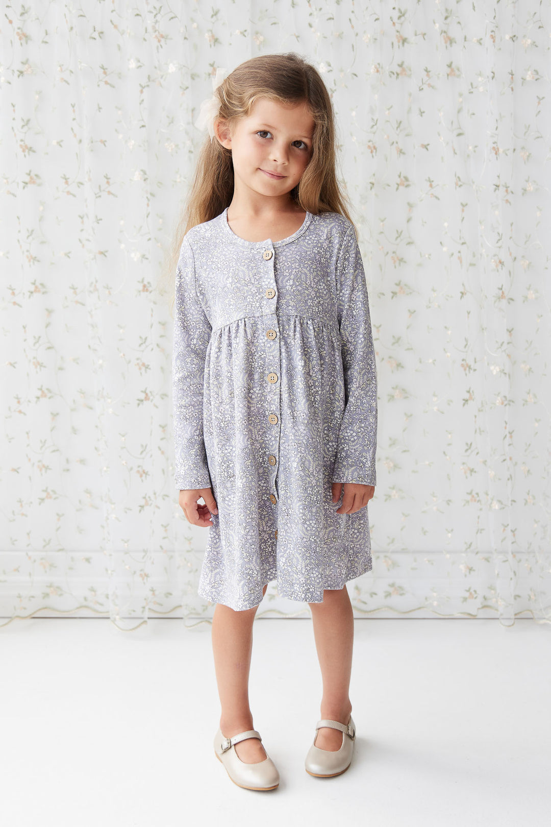 Jamie Kay - Robe en Coton Biologique Poppy, Lilas d'Avril