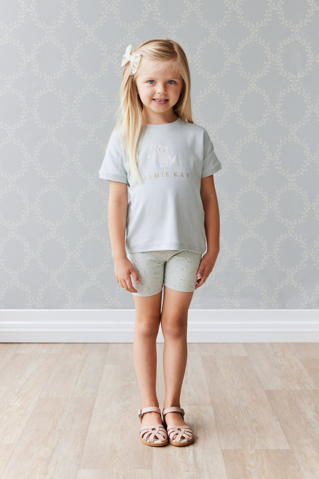 Jamie Kay - Mimi Pima Cotton T-Shirt, Ocean