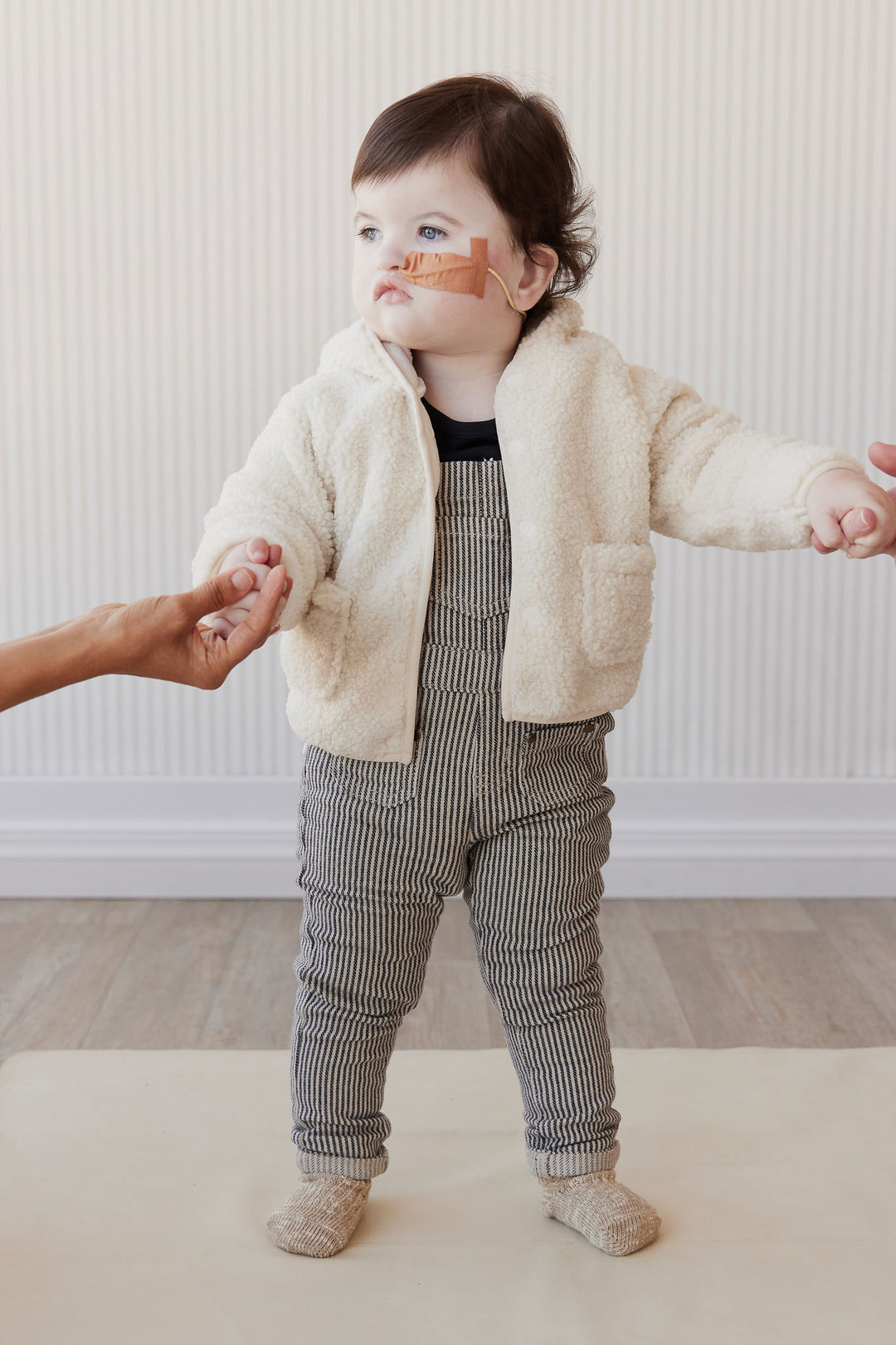 Jamie Kay - Veste en Sherpa de Polyester Recyclé Tatum, Naturel