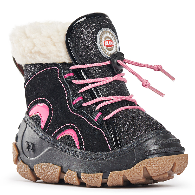 Koala Winter Boots, Nero Fuxia Lux