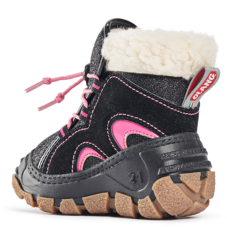 Koala Winter Boots, Nero Fuxia Lux