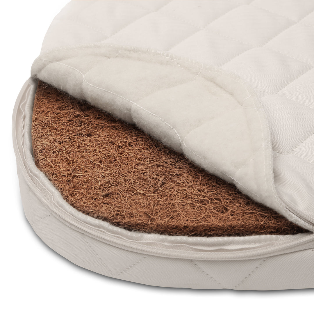 Charlie Crane - Berceau Kumi Cocon Mesh avec Matelas Coco Naturel, Lacets Noisette