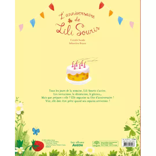 Auzou - Book, L'Anniversaire de Lili Souris