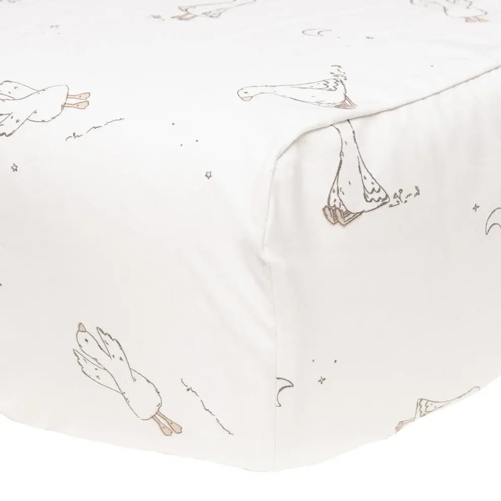 Perlimpinpin - Drap Contour en Coton, Petites Oies