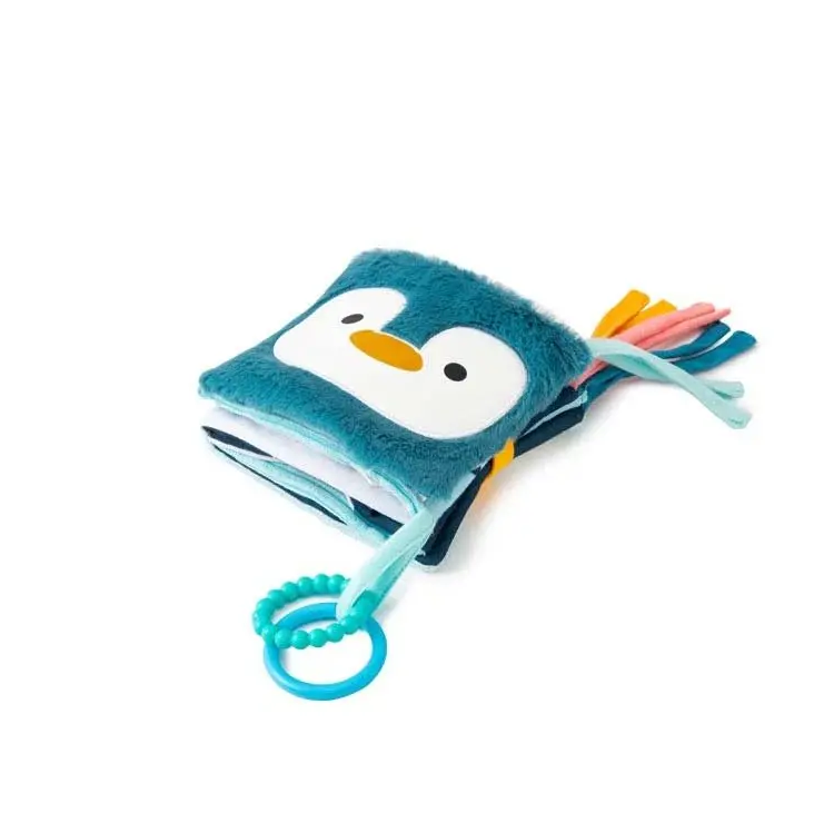 Little Big Friends - Livre d'Activités Souple 2-en-1, Océan Peluche, 0 mois +